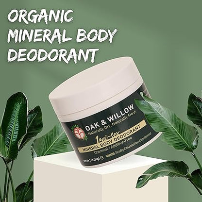 Oak &amp; Willow Mineral Body Deodorant for Men and Women