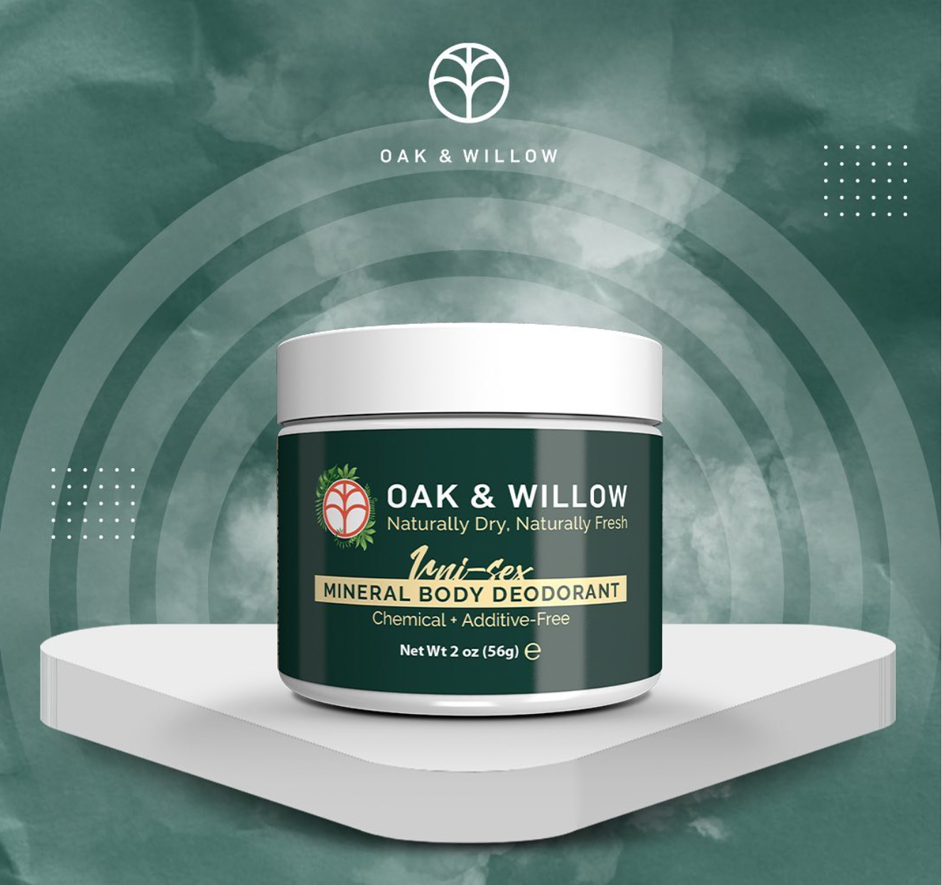 Oak &amp; Willow Mineral Body Deodorant for Men and Women